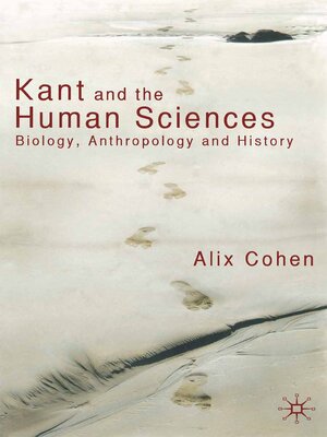 cover image of Kant and the Human Sciences